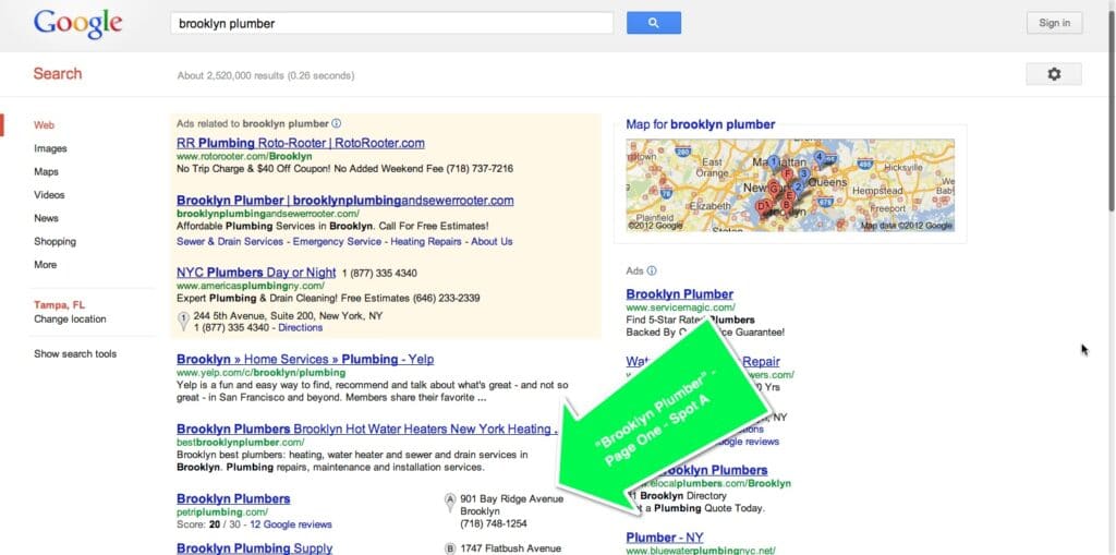 Plumber SEO - Proof - Brooklyn Plumber - Spot A Plumber SEO - Proof - Brooklyn Plumber - Spot A